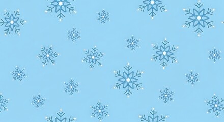 seamless pattern with snowflakes