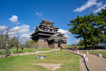 Obraz premium 松江城の天守閣の風景
