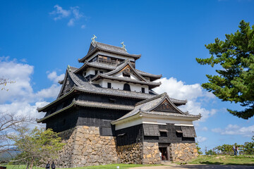 Fototapeta premium 松江城の天守閣の風景