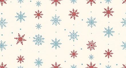 seamless pattern with snowflakes