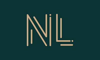 NL N nl initial logo | initial based abstract modern minimal creative logo, vector template image. luxury logotype logo, real estate homie logo. typography logo. initials logo