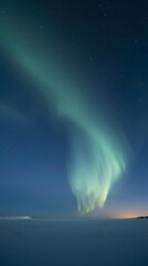 Pastel aurora gradient in night sky, dreamy festive backdrop