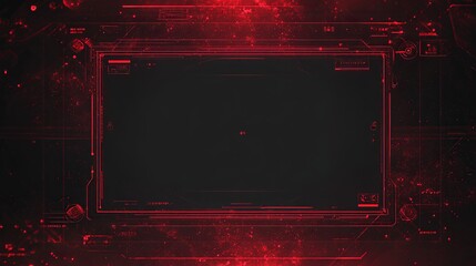 Dynamic abstract futuristic interface with vibrant red glowing lines on dark background, perfect for tech and innovation themes