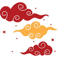 Chinese Clouds Illustration