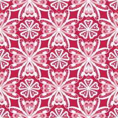 Red and white lace retro lace 