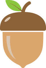 illustration of an acorn vector