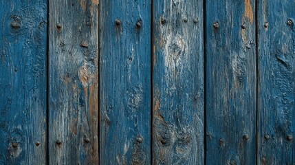 Stunning blue wooden planks with rustic charm and distressed texture for authentic backgrounds or creative design projects and adding depth