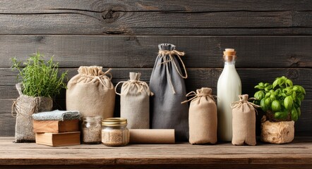 Fototapeta premium Eco-Conscious Home Essentials: Non-Toxic Cleaning Solutions and Sustainable Living Products