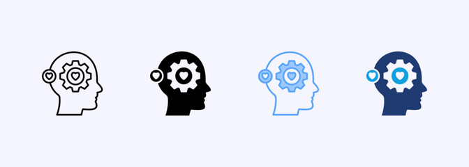 Emotional Intelligence Icon Set Multiple Style Collection