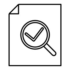 scanned file line icon with editable stroke