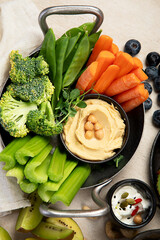 Healthy vegan snacks concept.