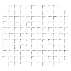 Set Hand Draw Of Corners Different Shapes Flower Decoration Vector Design Doodle Sketch Style For Wedding And Banner