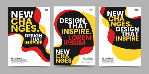 Set abstract wave for events design poster, social media, cover, flyer template