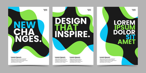 Set abstract wave for events design poster, social media, cover, flyer template