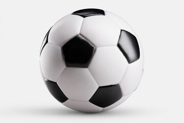 Isolated Soccer Sphere: Athletic Equipment for Champions and Competitive Events