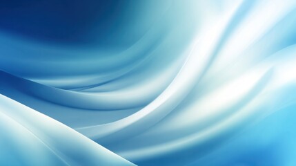 Obraz premium Soft blue waves blend gently creating a serene atmosphere ideal for relaxation and calm inspiration.