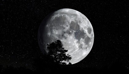 moon in the night sky
