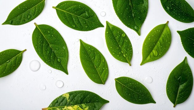green leaves background