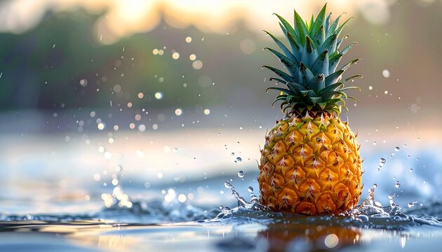 pineapple on the beach