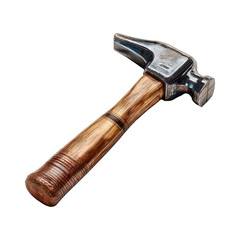 Brick hammer, isolated on transparent background