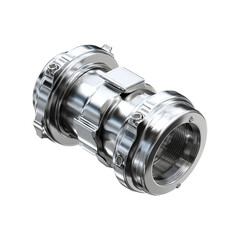 Camlock coupling, isolated on transparent background