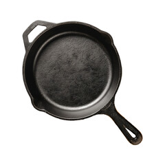 Cast iron skillet, isolated on transparent background