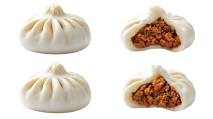 Four distinct dumps displayed on a dark background various discarded materials form four separate piles on black