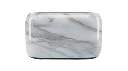 Elegant marble vase with gold veining a sophisticated home decor accent for modern interiors adding luxury and style to any living space or office on transparent background