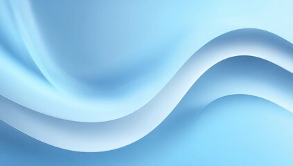 Modern fluid branding element for corporate presentation backdrop, website hero banner, and luxury product packaging featuring serene aqua wave on minimalist light background

