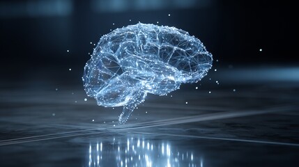 Stunning digital brain visualization sparks innovation and intelligence in modern technology concepts