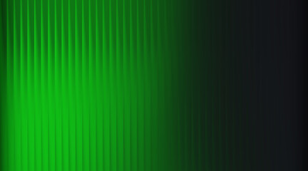 Abstract Vertical Ribbed Pattern with Gradient Green and Black Background image photo