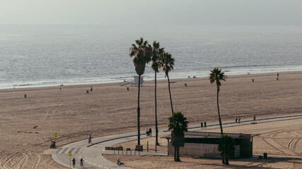 People enjoying the beach