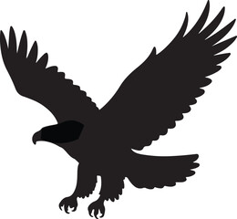 Obraz premium Bald Eagle Mascot Spirit Symbol in Flight Patriotic Emblem Talon Graphic American Pride Freedom United States