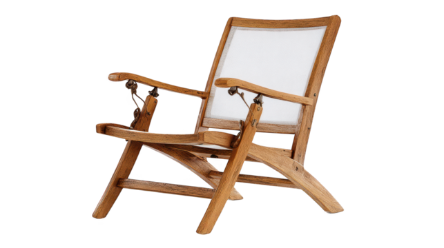 Wooden chair holds white canvas blank white canvas rests on wooden chair wooden - blank white canvas rests on wooden chair