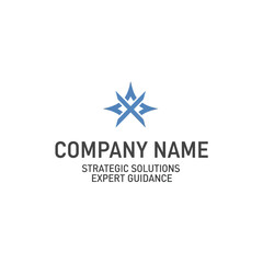 Modern Compass Logo for Business Strategy and Guidance.