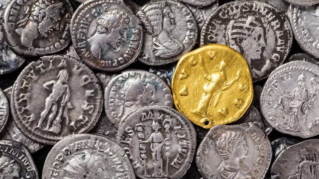 Treasure of Gold and Silver Roman Coins