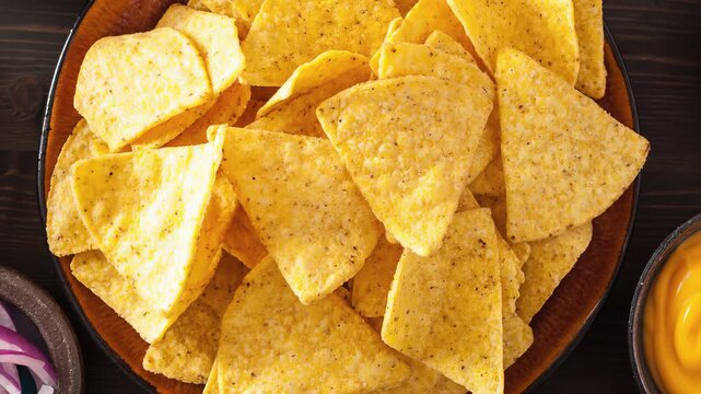 Crunchy Snack Preparation with Nacho Chips