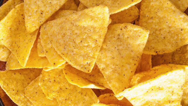 Mexican Food Nacho Chips as Background