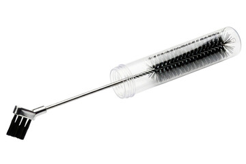 Specialized cleaning brush set for bottles and small spaces isolated on transparent background