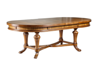 Elegant extendable dining table richly ornate golden wood carvings luxury home decor furniture