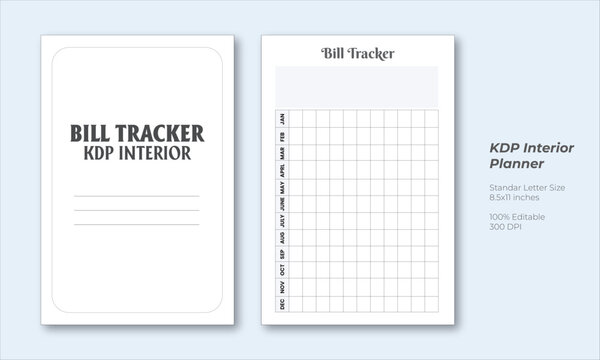 Bill tracker KDP interior