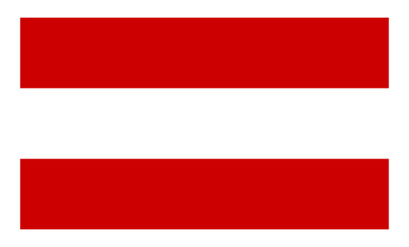 The flag of Austria on a transparent background.