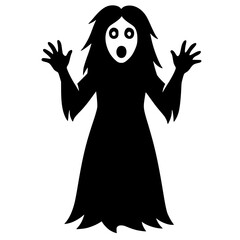 Cute ghost silhouette