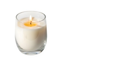 Illuminated votive candle glowing amidst darkness, creating a serene ambiance
