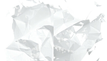 Fragmented white polygonal pattern, irregular, abstract form