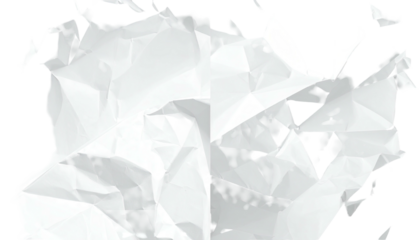 Fragmented white polygonal pattern, irregular, abstract form