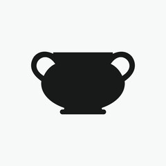 Ancient Clay Vase, Pottery, Greek Pottery Silhouette 