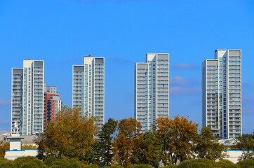 Obraz premium Yekaterinburg, Russia, City center, urban architecture