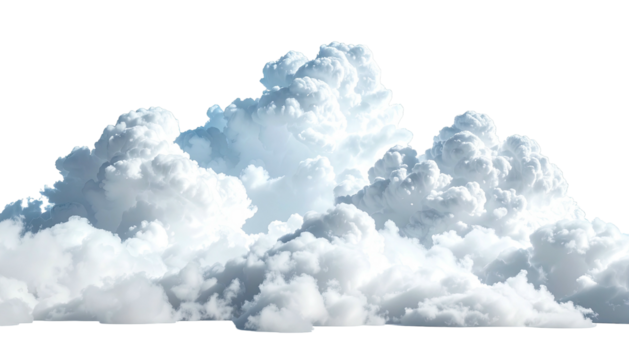 Isolated, cumulus, fluffy, white cloud against a black backdrop