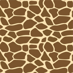 Seamless Giraffe Skin Print Texture